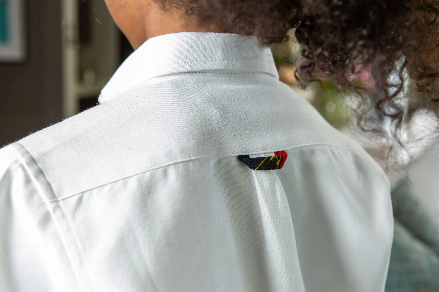 African Shirts For Boys | Boys African Shirt - Tailored Fit White Button Down Oxford Shirt - CHARLES - Image 3