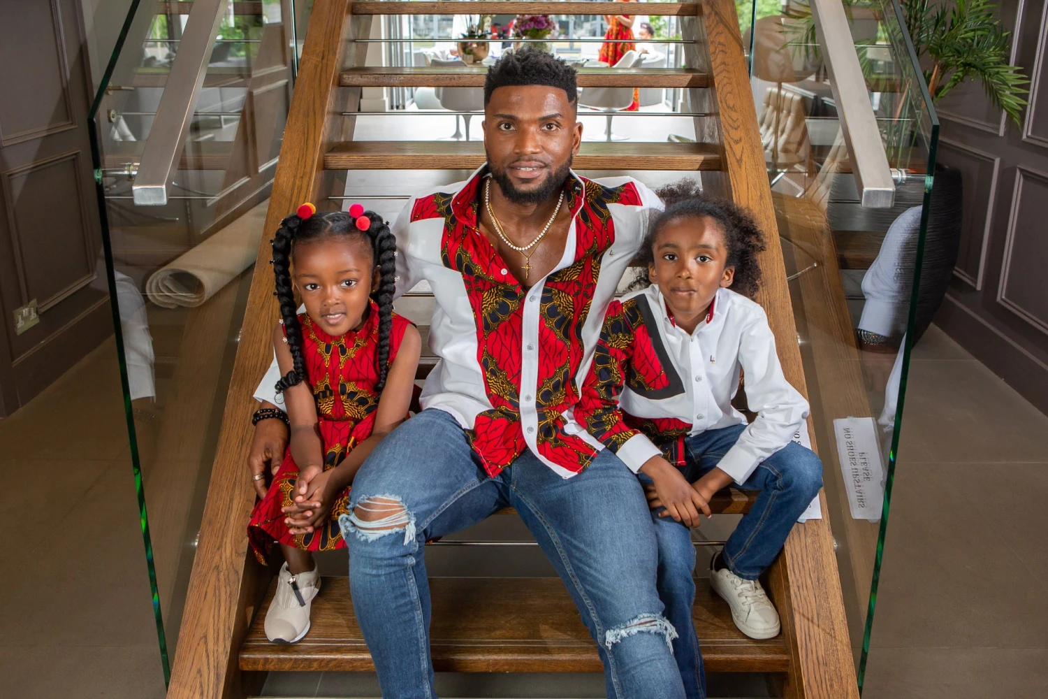 African Shirts For Boys | Boys African Shirt - Tailored Fit White Button Down Oxford Shirt - CHARLES - Image 5