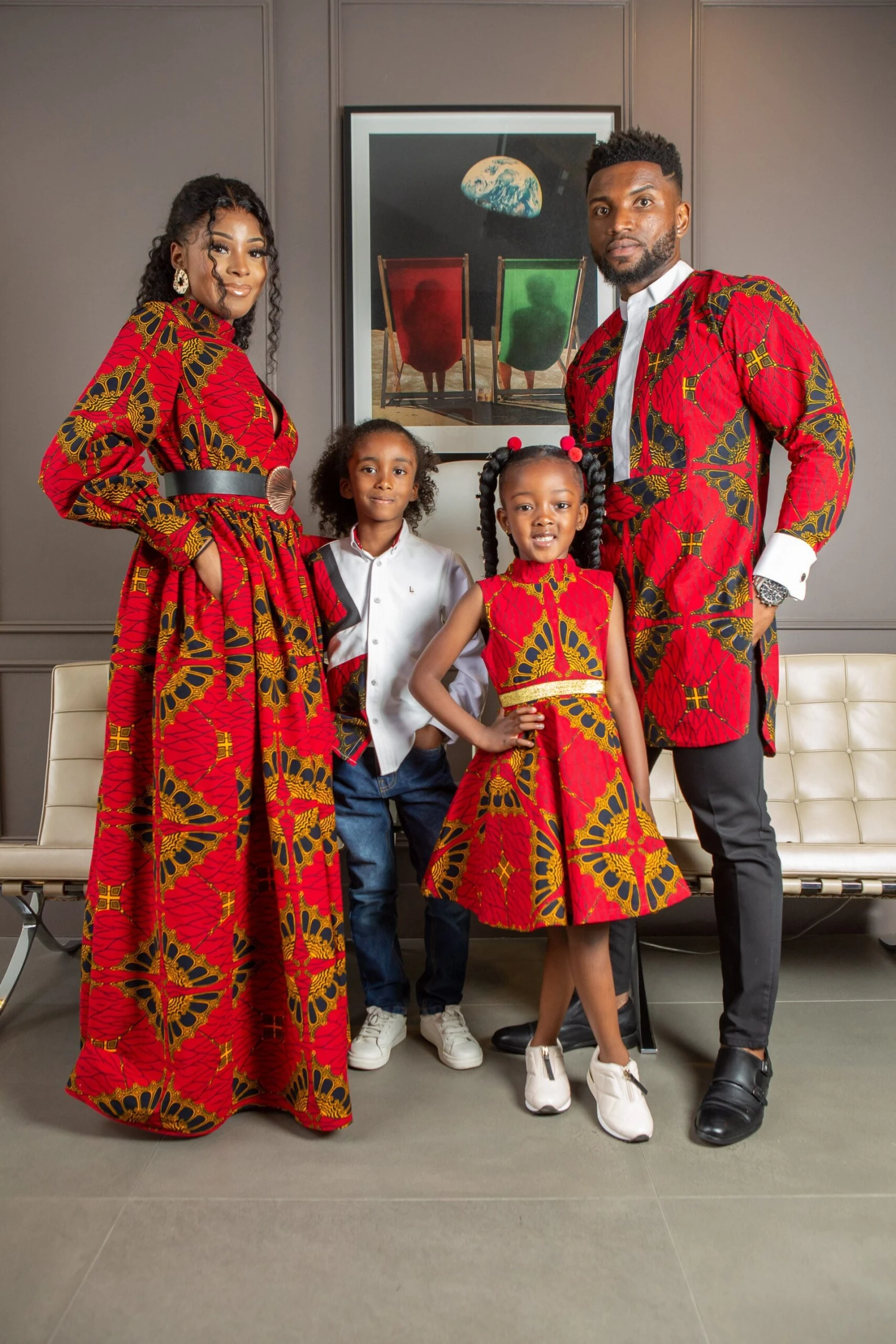 African Print Dress For Girls | Sleeveless Turtleneck Midi Dress For Girls - CORDELIA - Image 13