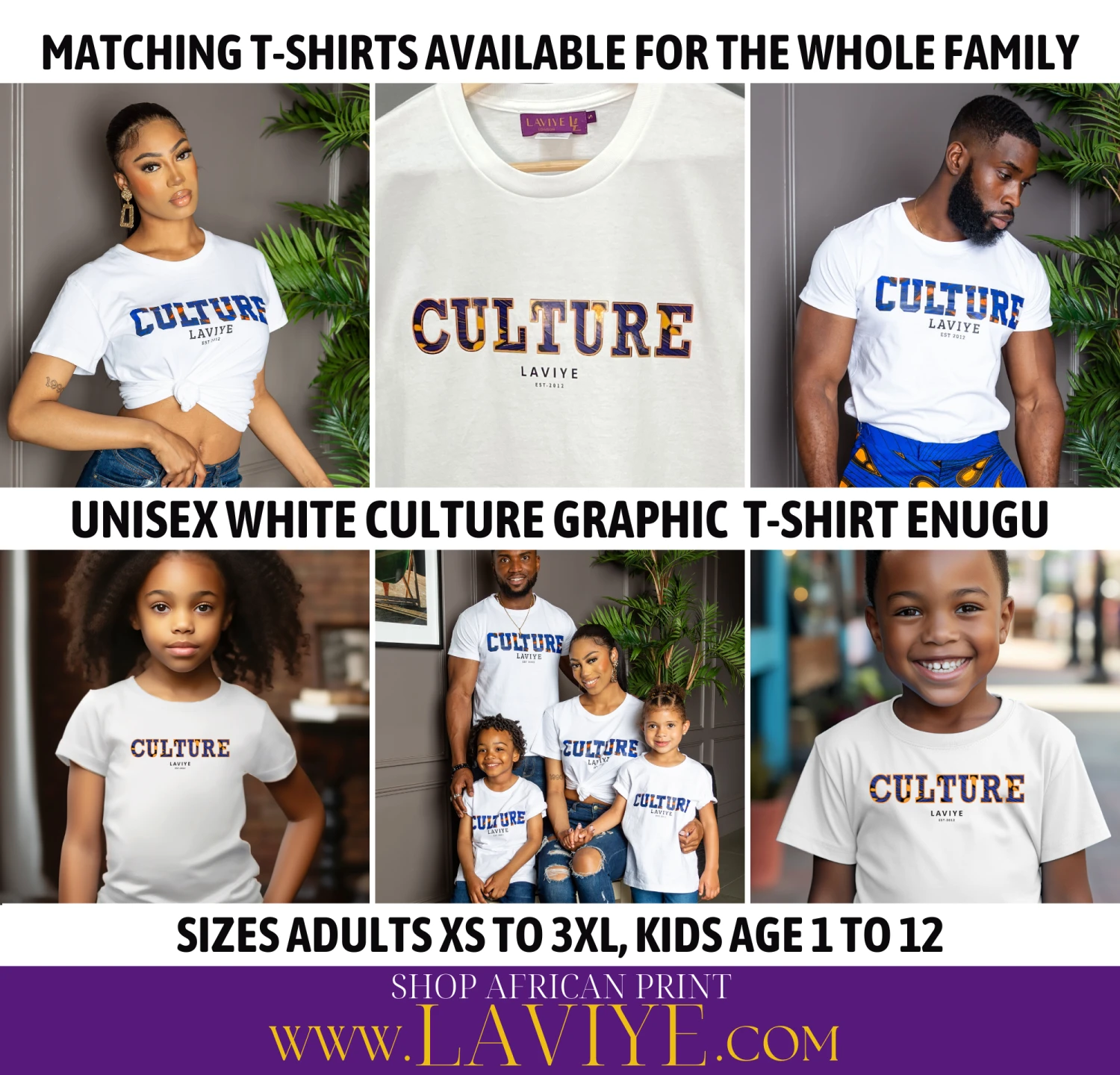 African Print Culture Slogan T-shirt Unisex | ENUGU - Image 9