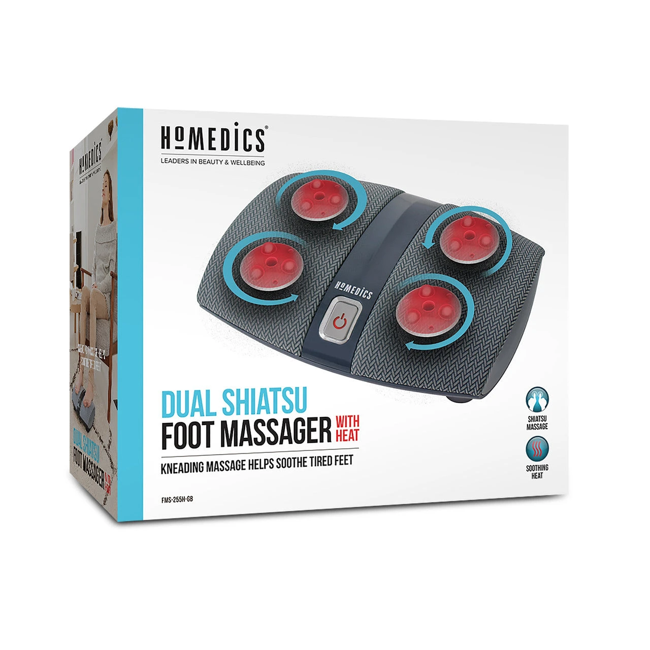 HoMedics Dual Shiatsu Heated Foot Massager - Image 6