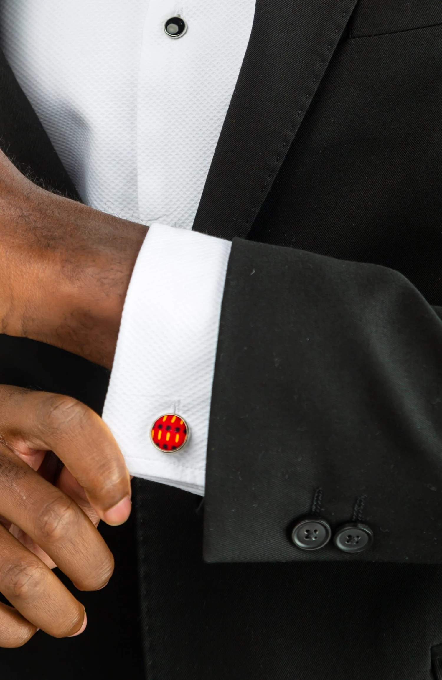 Multi-colored African Wax Necktie And Bowtie - KENDRICK - Image 6