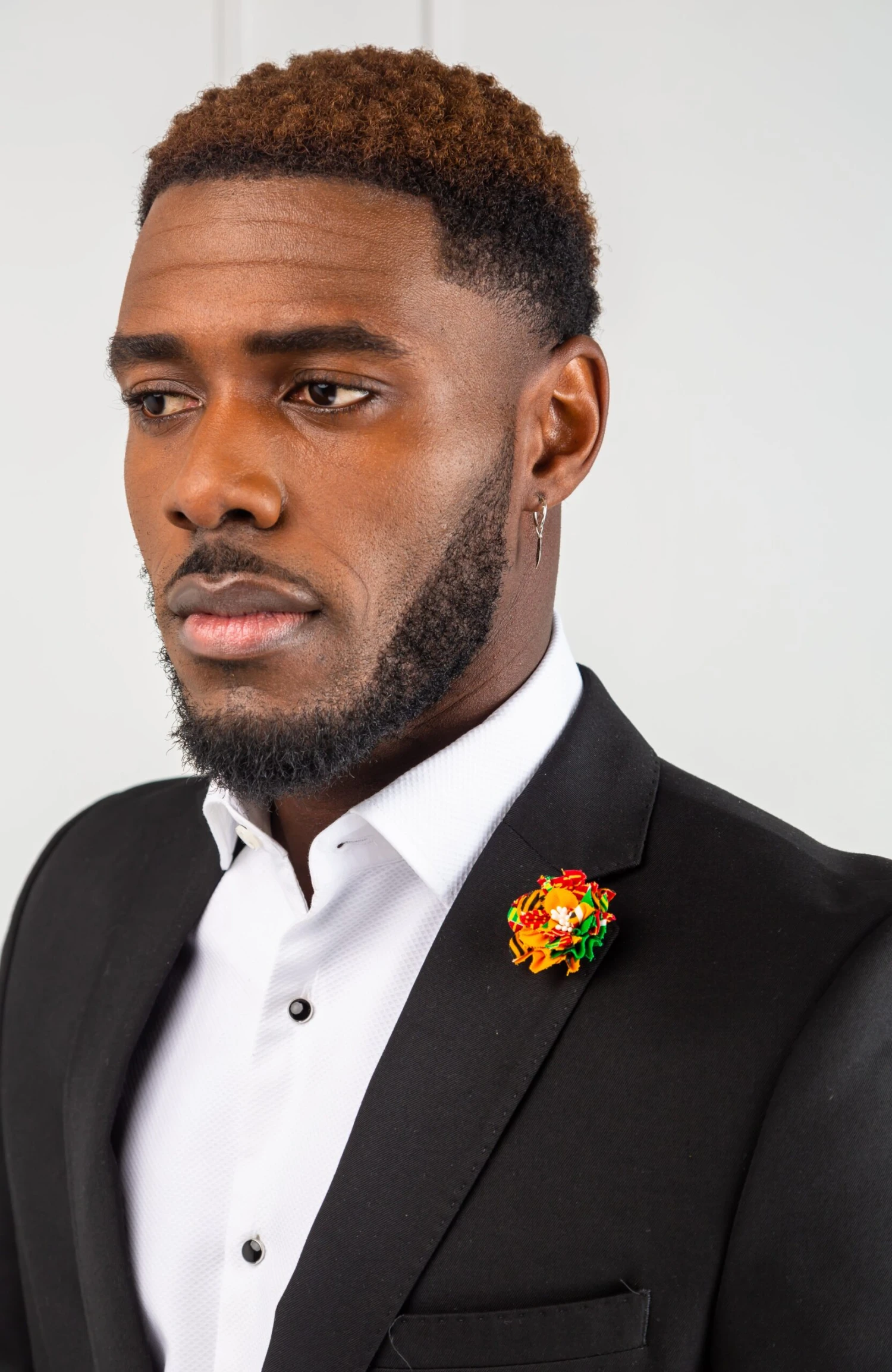 Multi-colored African Wax Necktie And Bowtie - KENDRICK - Image 9
