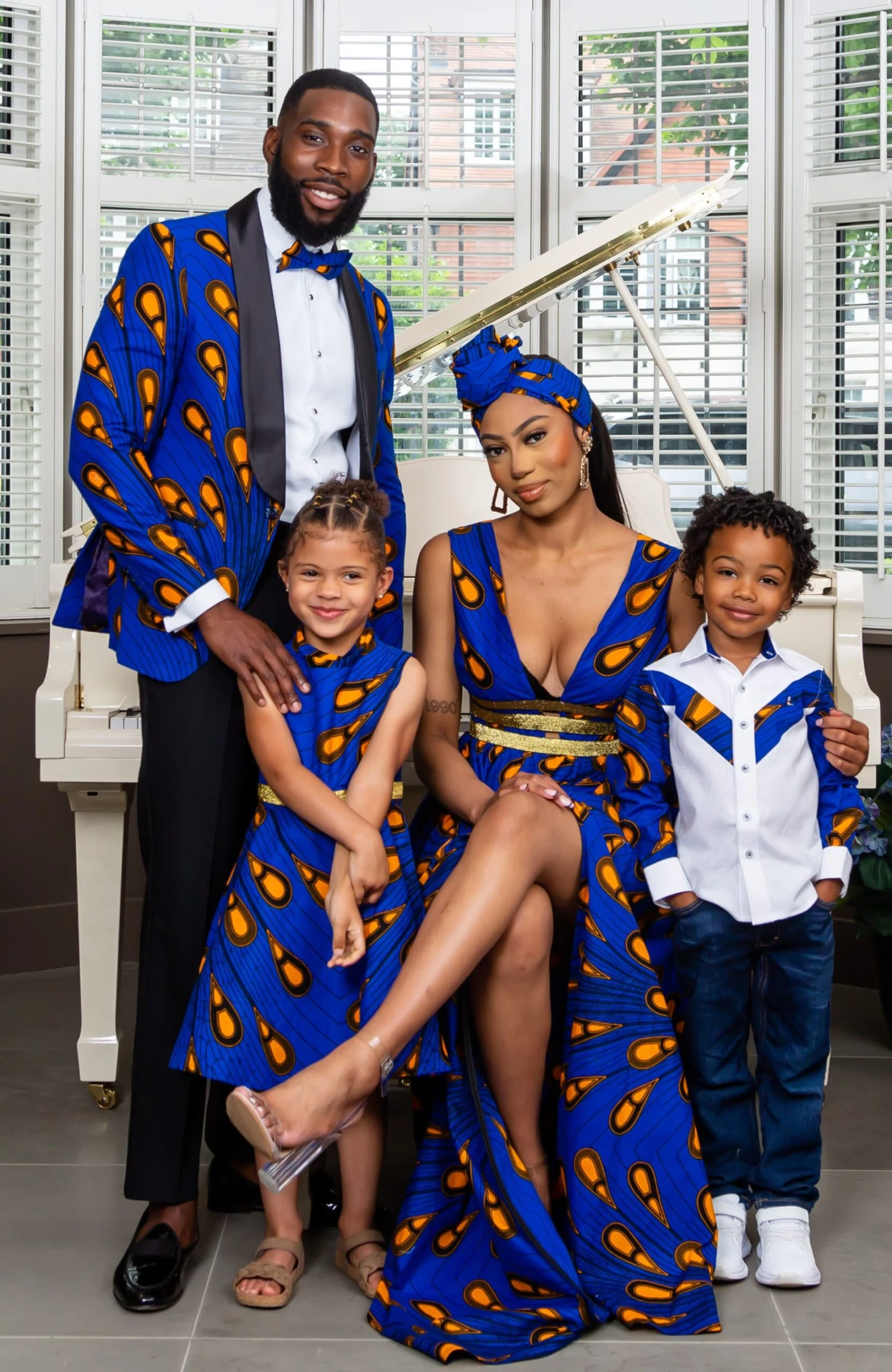 Boys Tailored-Fit African Print Shirt | V-Shaped Ankara Shirt For Boys - ELIJAH - Image 11